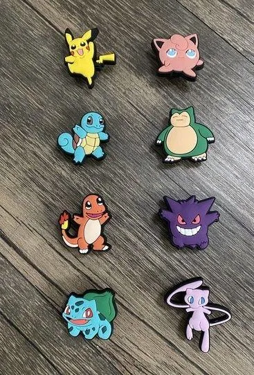 Pokemon Characters Video Games Charm For Crocs - 8 Pieces - Image 2