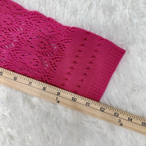 CATO Women's Size L-XL Cardigan Pink Tie‎ Front Girlhood Coquette Cottage - Image 6