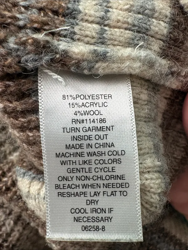 a.n.a Striped Crewneck Sweater in Brown, Cream, and Light Blue - Image 9