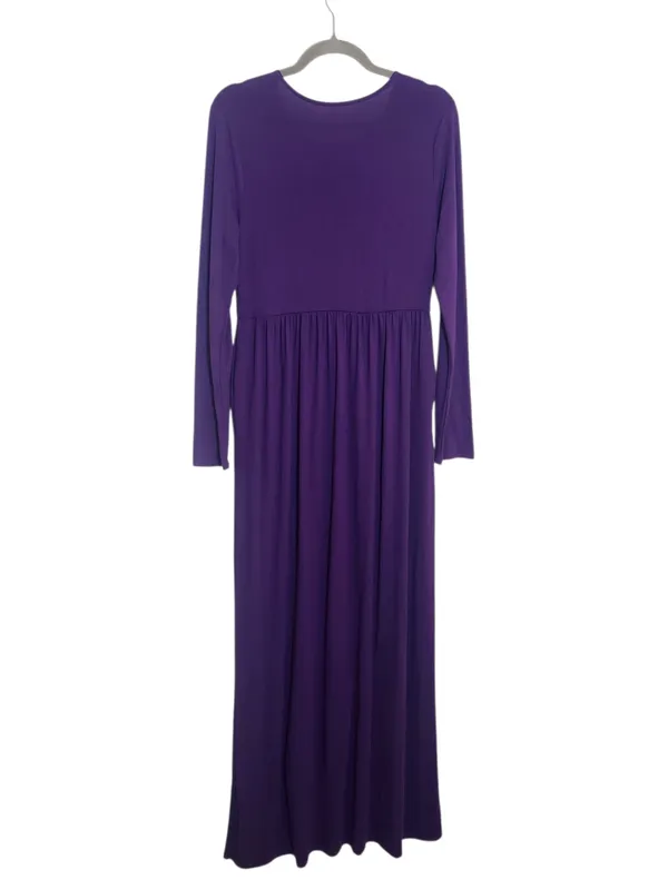 Zenana Outfitters Purple Maxi Dress Size Large - Image 2
