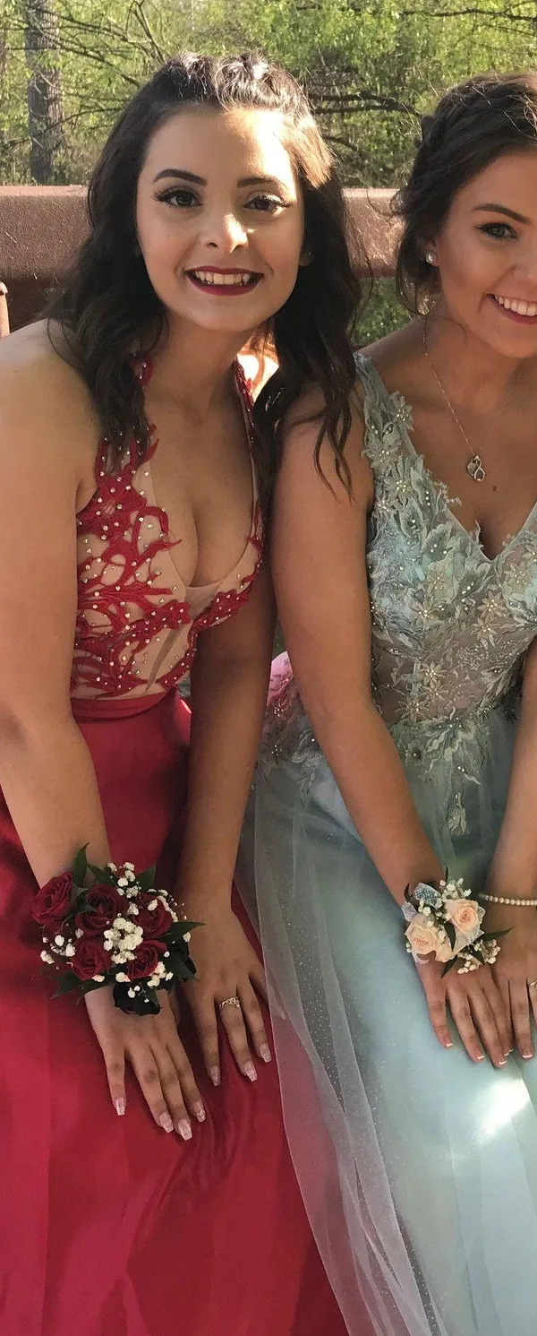 Blue Prom Dress Size 2 - Image 4