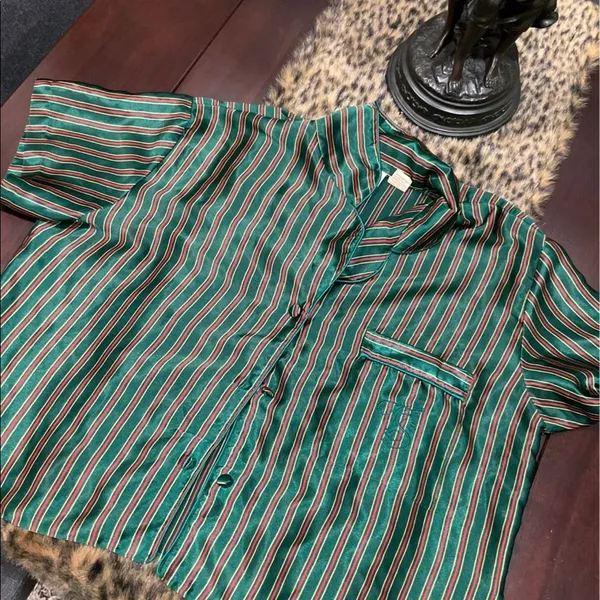 Gold‎ Label Vintage Victorias Secret Pj Top - Image 4