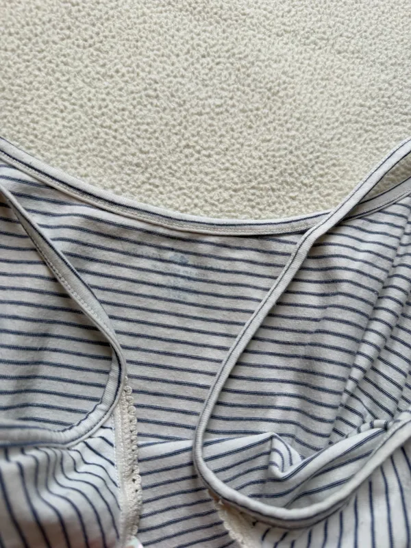 Brandy Melville Striped Tank Top Blue White - Image 2