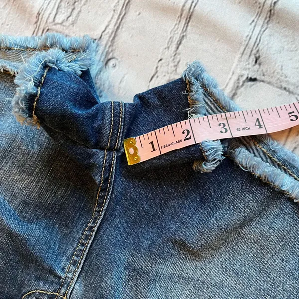 Dickies 11/31 Womens Denim Cut Offs Jean Shorts - Image 6
