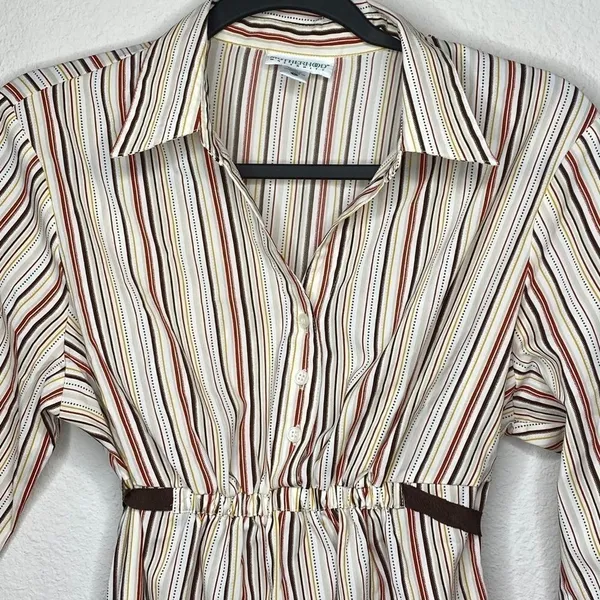 Motherhood Maternity Striped Blouse‎ - Image 8