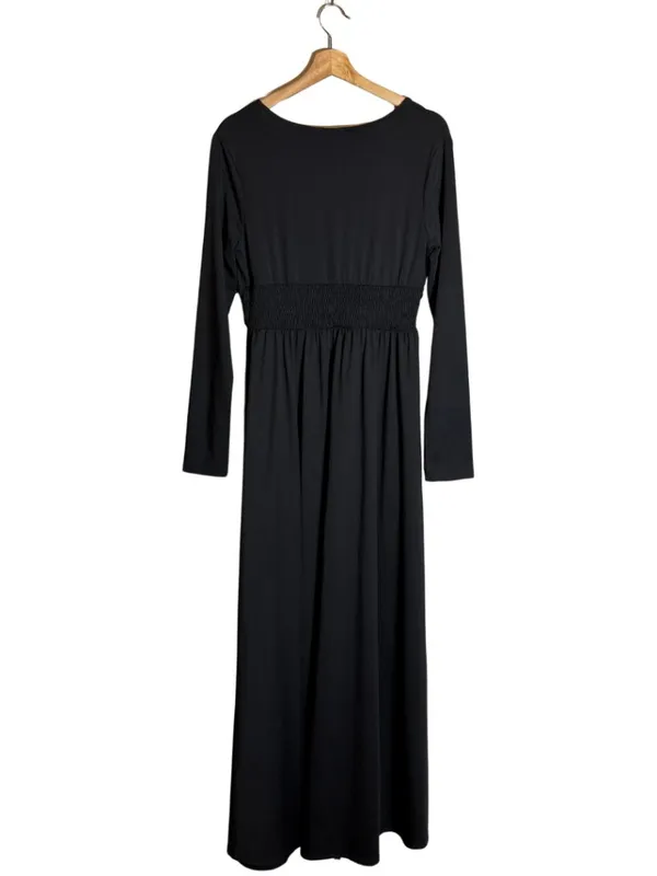 Baltic Born Arianna Maxi Dress Women's Large Black Slit Formal Wedding Cocktail - Image 6