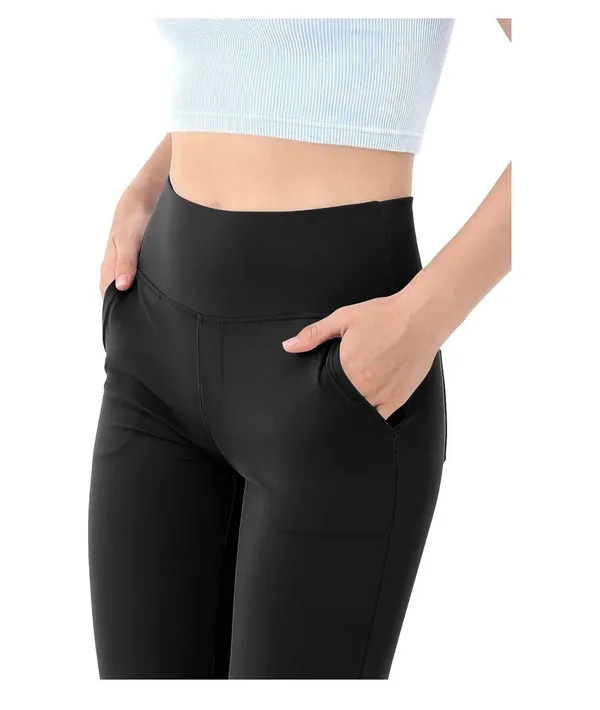 ODODOS Straight Leg Yoga Pants for Women with Pockets, XXL - Image 2