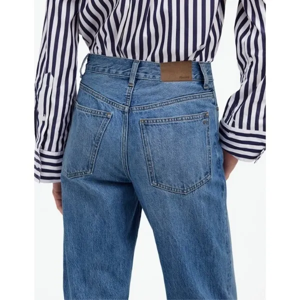 Madewell Women's The Rail Straight Jean‎ AC2 Reston Wash Rigid Size 25 - Image 3