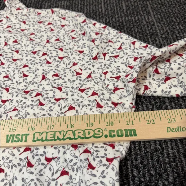 Vintage Woman’s Bird Turtleneck Top Cardinals Holiday North Crest Large - Image 3