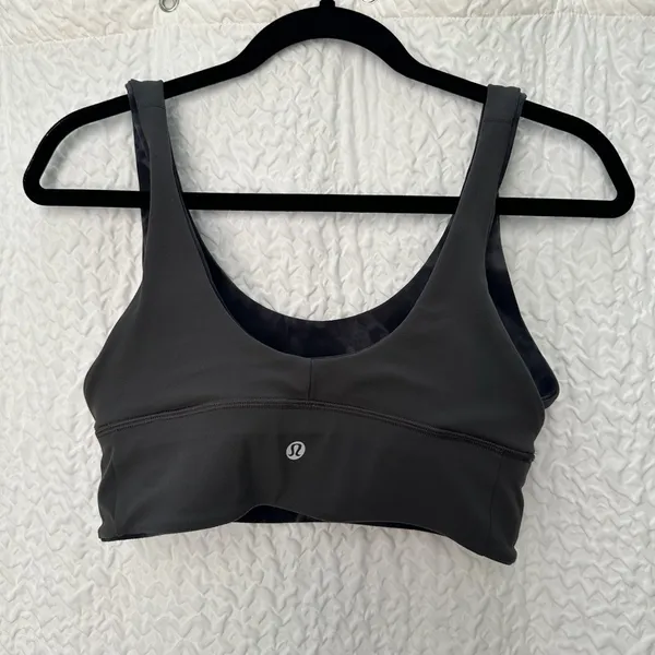 Lululemon Black Sports Bra Moisture-Wicking Racerback Size 6 - Image 6