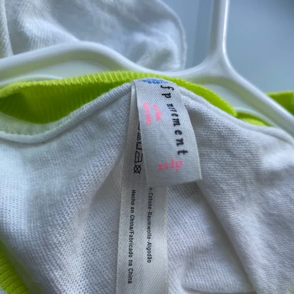 FP Movement Cotton Sporty Chic Relaxed Yoga Layering Tank Top XS White - Image 6