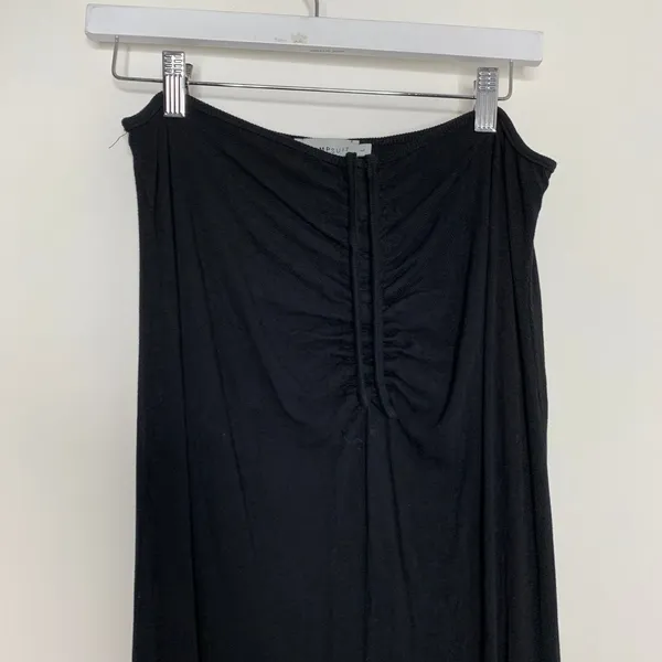 Bumpsuit Soft Rib Maxi Skirt Maternity Womens Large Black - Image 7