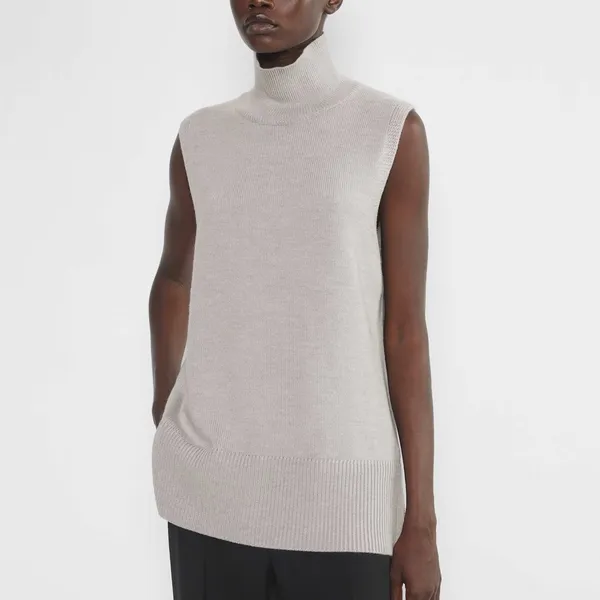 Aritzia Babaton Successor Merino Wool Sleeveless Turtleneck Sweater Top - Image 9