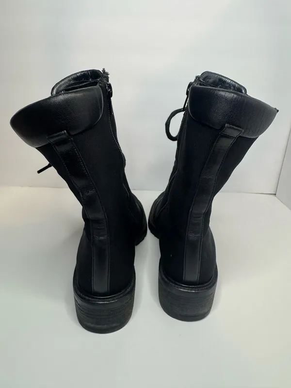 Stuart Weitzman Black Gore-Tex Side Zip Boots Womens Size 7B - Image 4