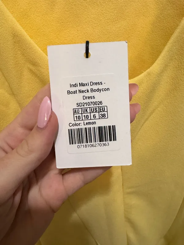 Showpo Indi Maxi Dress Lemon - Image 5