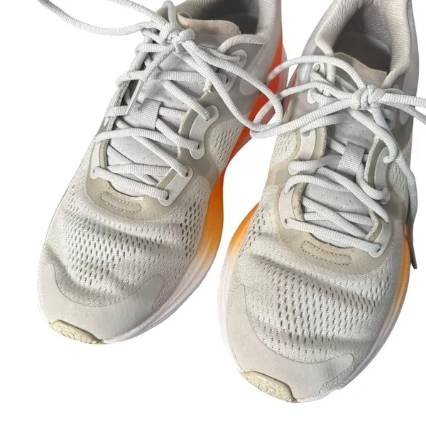 lululemon Blissfeel Womens Running Sneakers Size 8 Vapor Orange White Shoes - Image 4