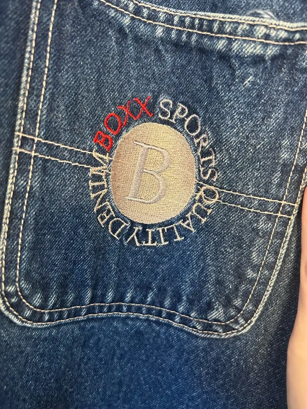 Vintage denim jacket Blue Size L - Image 3
