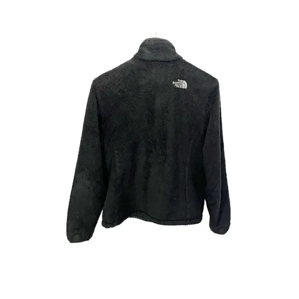 The North Face Womens Fleece Jacket Black Full Zip Pockets Mock Neck‎ M - Image 2