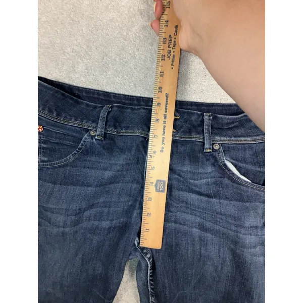 Hudson Gray Hudson Jeans Women's Size 31 Blue Collin Low Rise Skinny Button Flap - Image 10