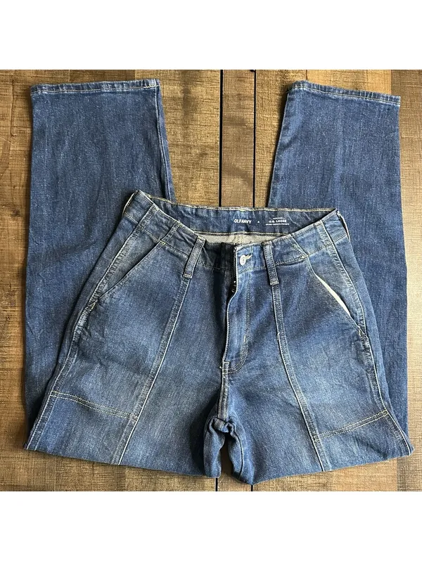 Old Navy O.G. Loose High-Rise Jeans Size 4 Woman - Image 11