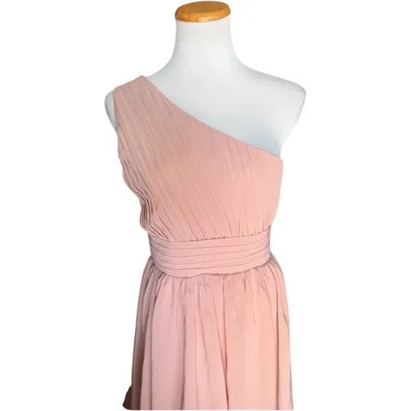 ‘New Boutique Gorgeous One Shoulder Chiffon Wedding Bridesmaid Prom Dress - 12 - Image 2