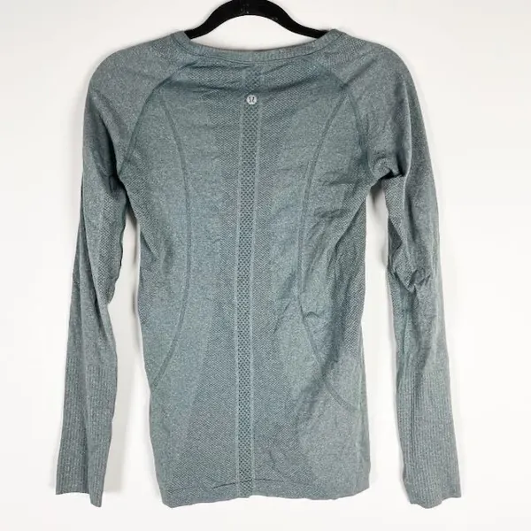 Lululemon Women's Run Swiftly Tech Crew Neck Long Sleeve Tee Shirt Steele Gray 6 - Image 2