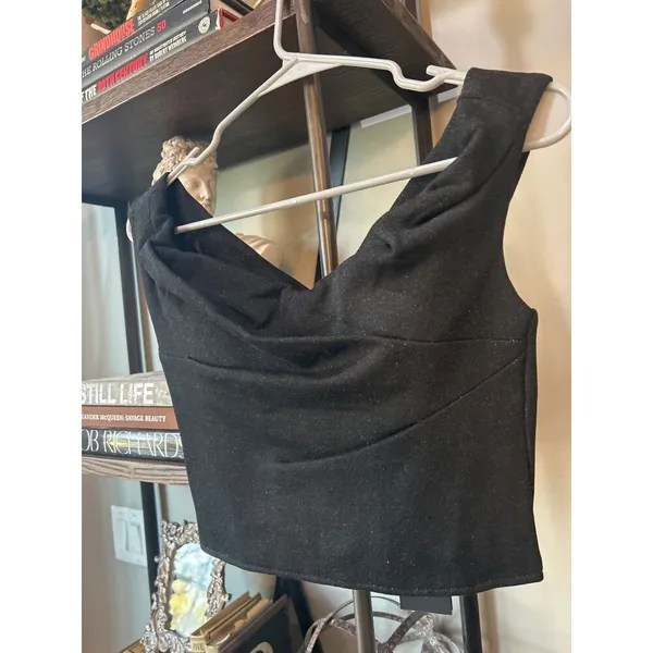 RTA Jewel Off The Shoulder Corset Top Black Womens Size 2 - Image 7