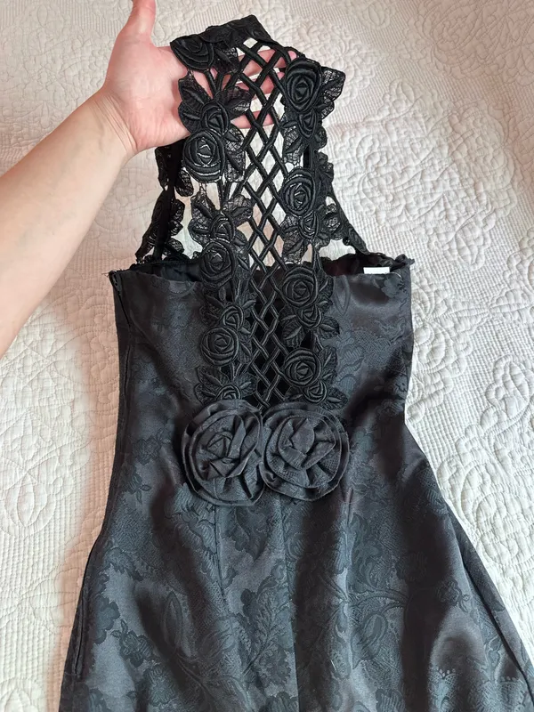 Vintage Scott McClintock black mini dress - Image 4