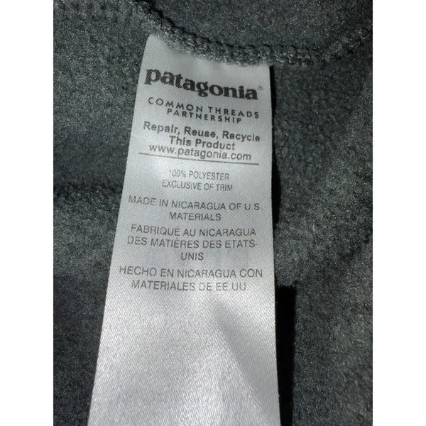 Patagonia Synchilla Snap T Fleece Pullover Gray Teal Small STY25455 Y2K - Image 4