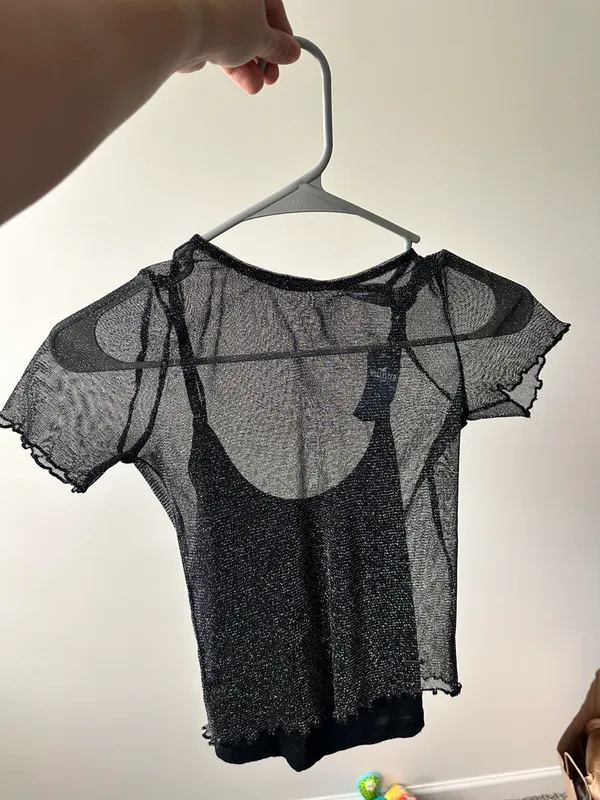 Hollister Mesh Top With Cami - Image 3