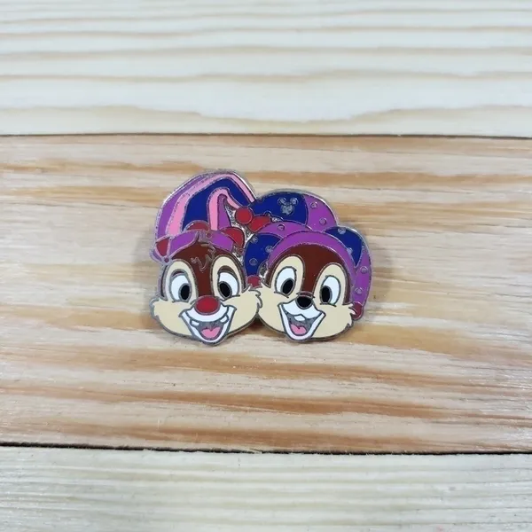 Disney Parks Chip Dale Mardi Gras Jester Hidden Mickey Trading Pin - Image 2