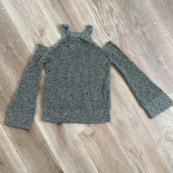 Hollister Green Long Sleeve Open Shoulder Sweater Size XS NWT - Image 11