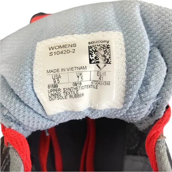 SAUCONY Cohesion 11 Running Shoe Women 9.5 Grey/Red Athletic Comfort Outdoor - Image 11