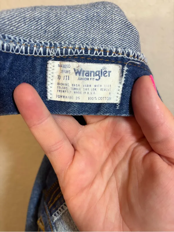 Wrangler Vintage Denim Maxi Midi Skirt Size 10/11 - Image 6