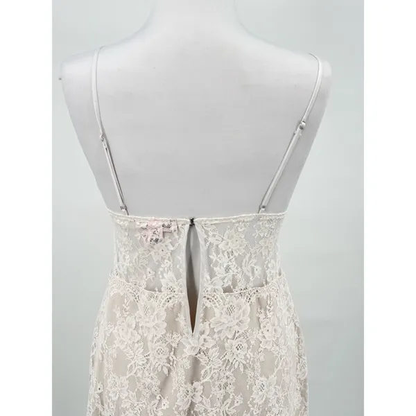 Victoria’s Secret Slip Dress Small Lace Ivory Sheer Chemise Coquette Whimsical - Image 7