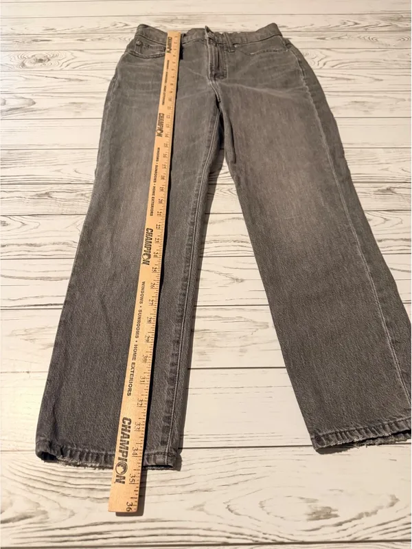 Madewell Women’s 25P $128 Perfect Vintage High Rise Ankle Jeans Gray - Image 3