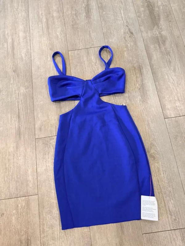 ASOS Royal Blue Cutout Mini Bodycon Dress - Image 6