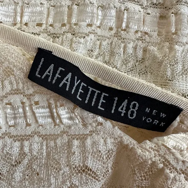 NEW Lafayette 148 Babydoll Camisole Tank Top Satin Strap Coquette Romantic Girly - Image 3