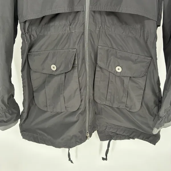 Mountain Hardwear Zenell Hooded Trench Coat Black Women's Small S Jacket - Image 5