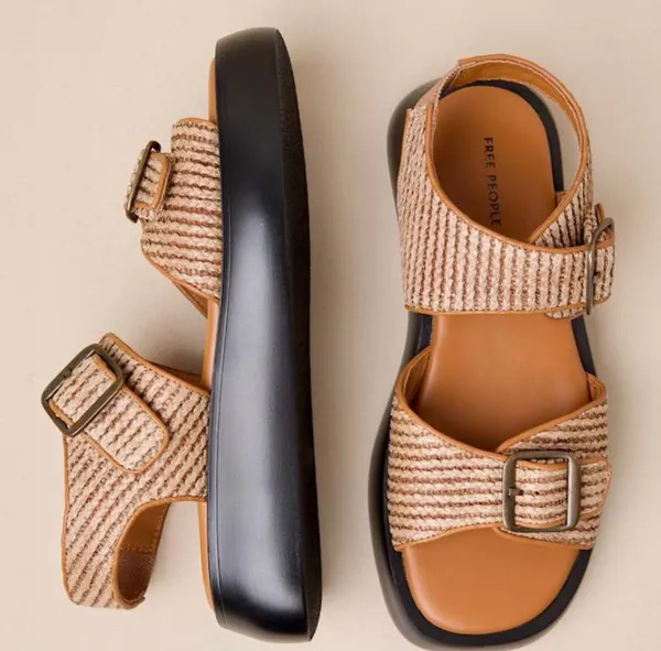 Free People Mandi Weave Platform Sandals  - Image 2