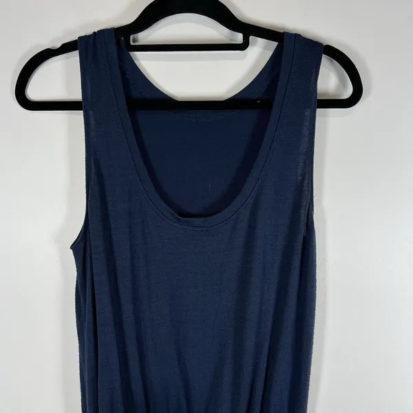 Wilfred Free Womens Knit Lounge Romper Short Blue Drawstring Size‎ Small Casual - Image 6