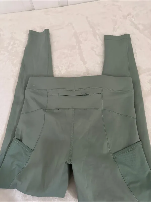 Nike Pro Therma Fit Sage Green with Side Mesh Panels - Image 5