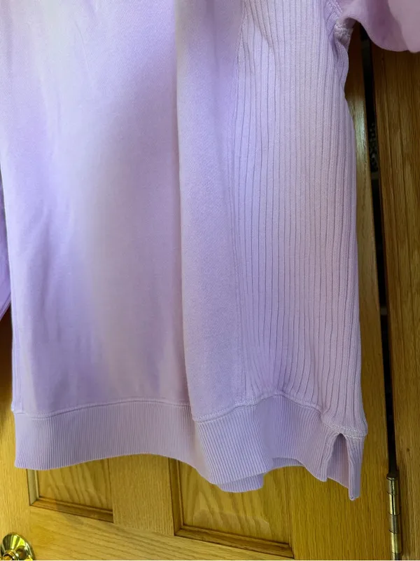 Aerie Très Chic Keyhole Oversized Sweatshirt Women’s XL NWT Icy Lavender - Image 3