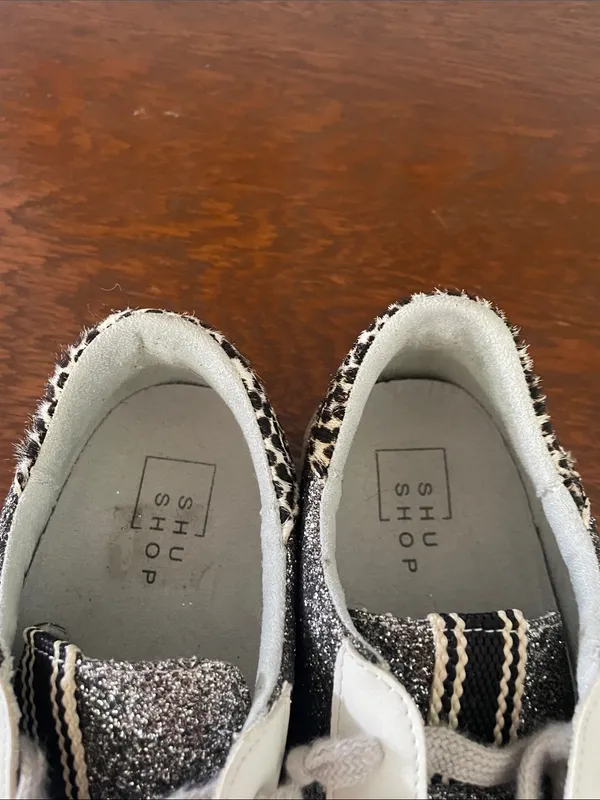 Glitter sneakers women’s size 6 Silver - Image 5