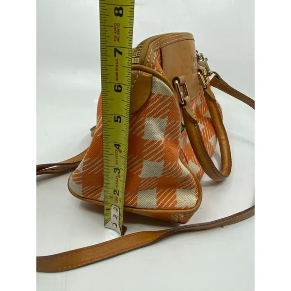 DOONEY & BOURKE Orange White Tote Crossbody Bag - Image 4