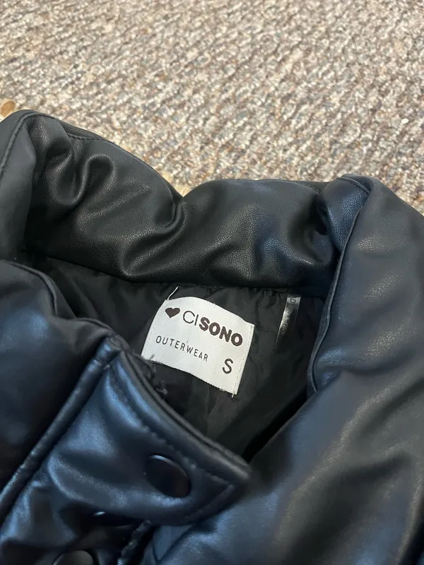 TJ Maxx black leather jacket  - Image 2