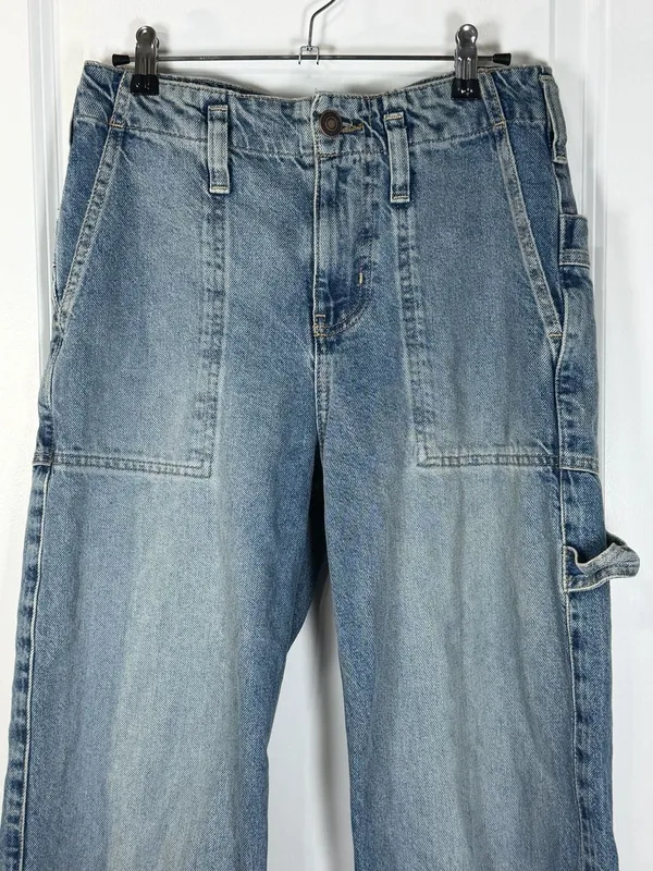 We The Free Free People Women's High-Rise Wide Leg Carpenter Jeans - Image 3