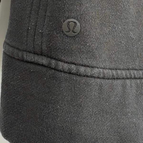 Lululemon Scuba Hoodie Women 2 Black Funnel Neck Pullover Fleece Pockets‎ - Image 5