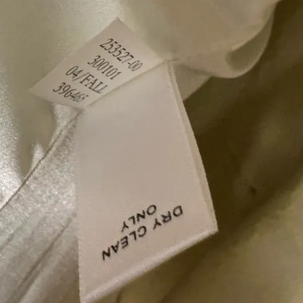 Banana Republic‎ Lime Green And White Wool Blend Trench Coat Size XS - Image 11
