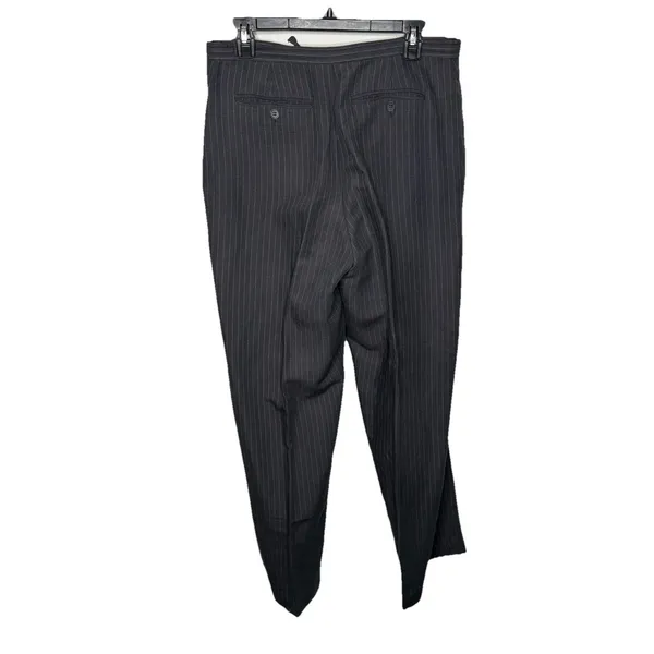 The Limited Pinstripe Drawstring Pull on  Linen Rayon Blend Pants Size Medium - Image 3